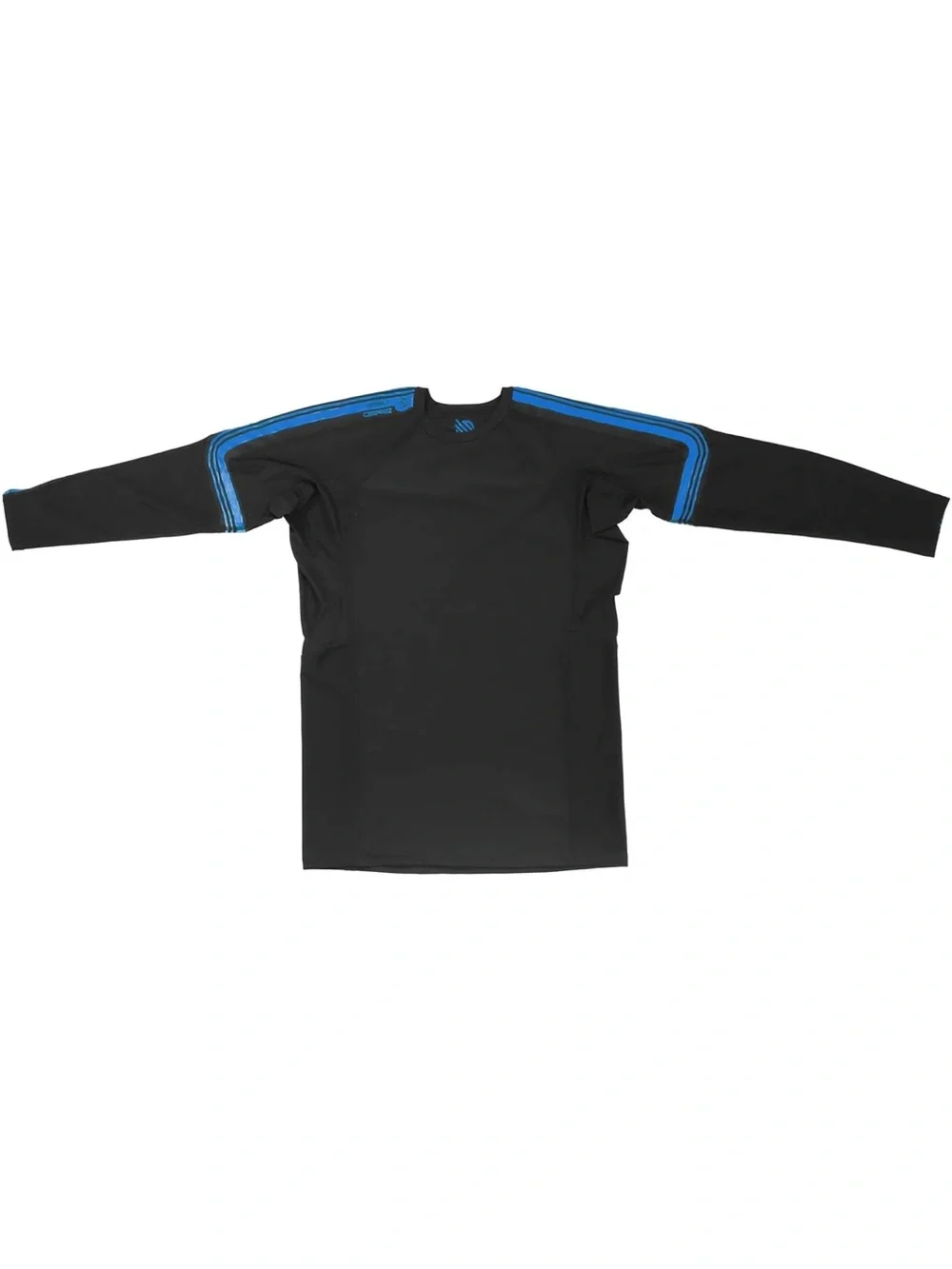 Sanabul Men's Black & Blue Long Sleeve jujutsu rash guard/ workout top